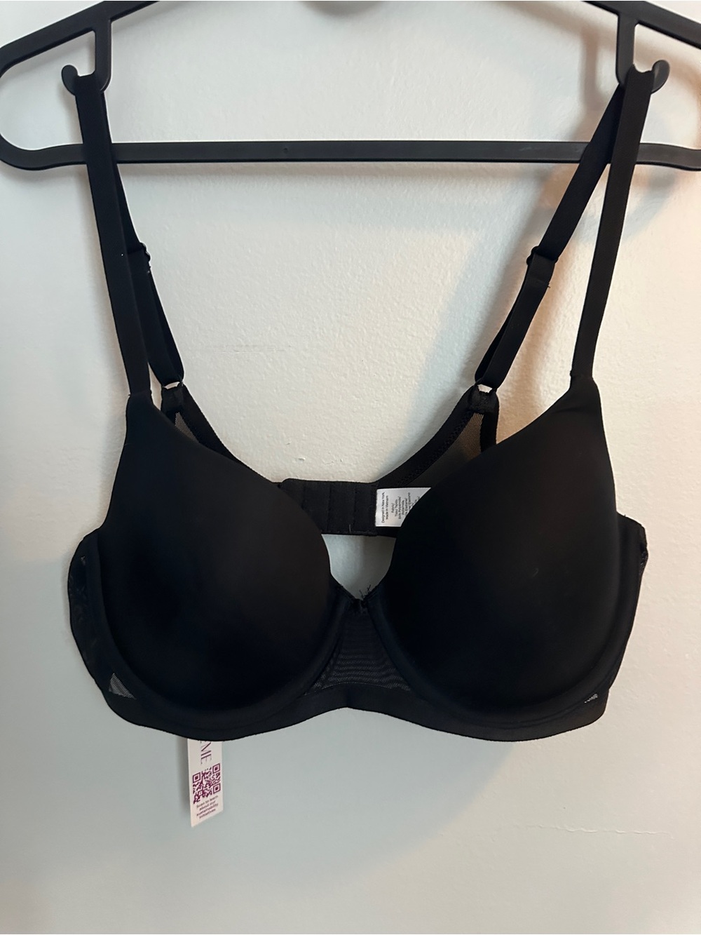 [NWT] AdoreMe Black Women's Underwire T-Shirt Bra - Classic Support